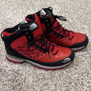 The North Face Black and Gray Hiking Shoes